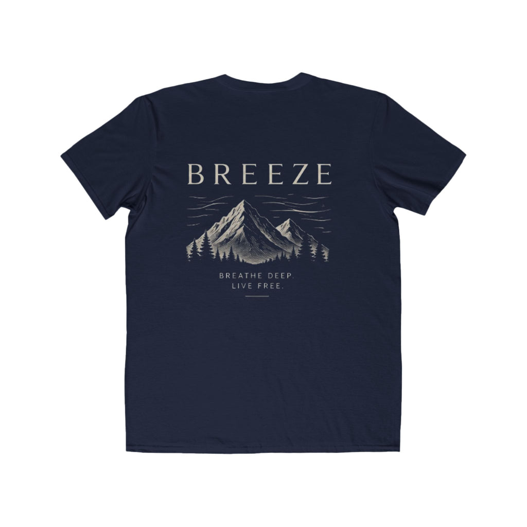 Breeze Mountain Tee — Mens Adventure Graphic T‑Shirt (“BREEZE”)
