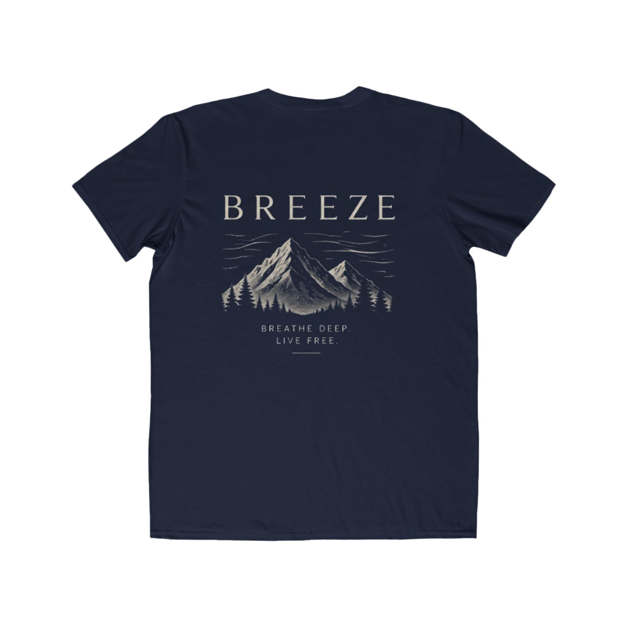 Breeze Mountain Tee — Mens Adventure Graphic T‑Shirt (“BREEZE”)