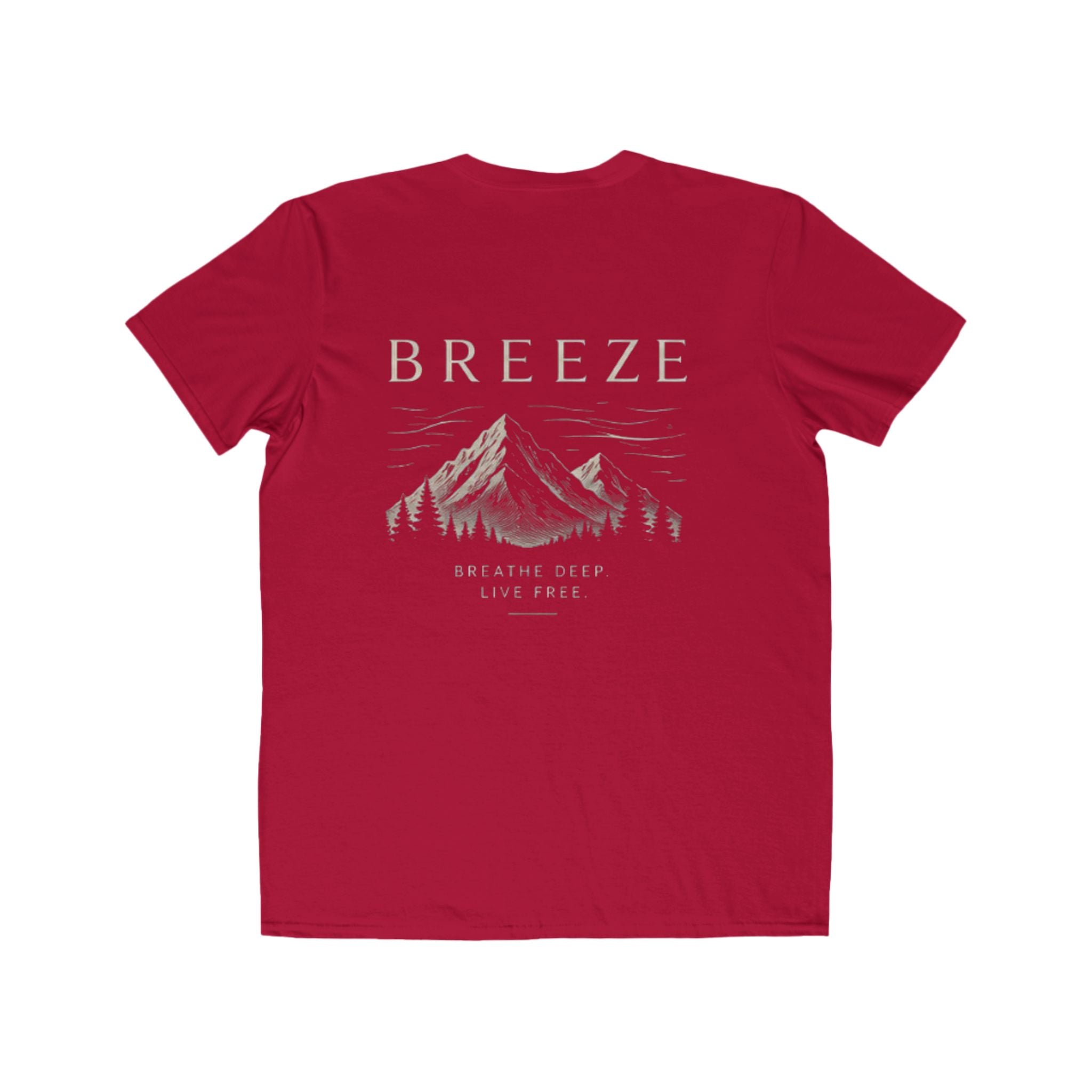 Breeze Mountain Tee — Mens Adventure Graphic T‑Shirt (“BREEZE”)