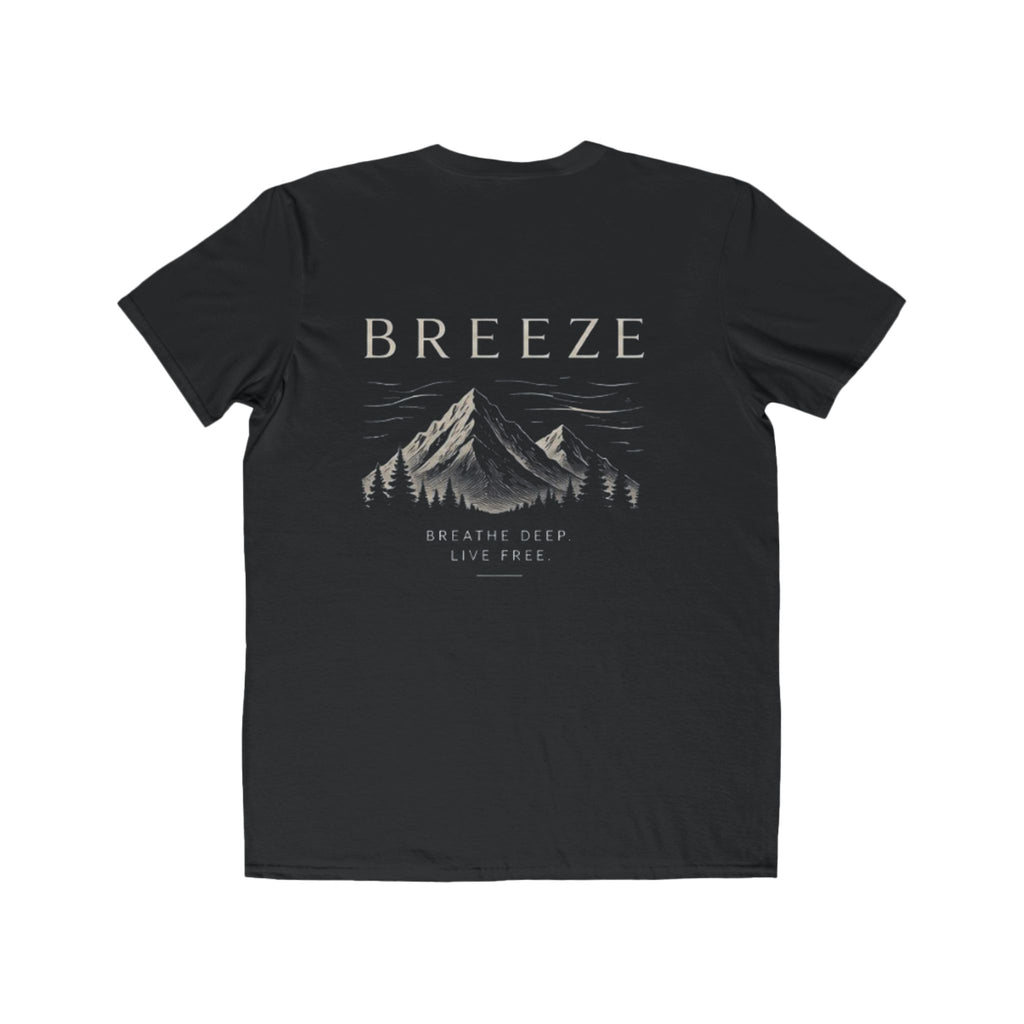 Breeze Mountain Tee — Mens Adventure Graphic T‑Shirt (“BREEZE”)