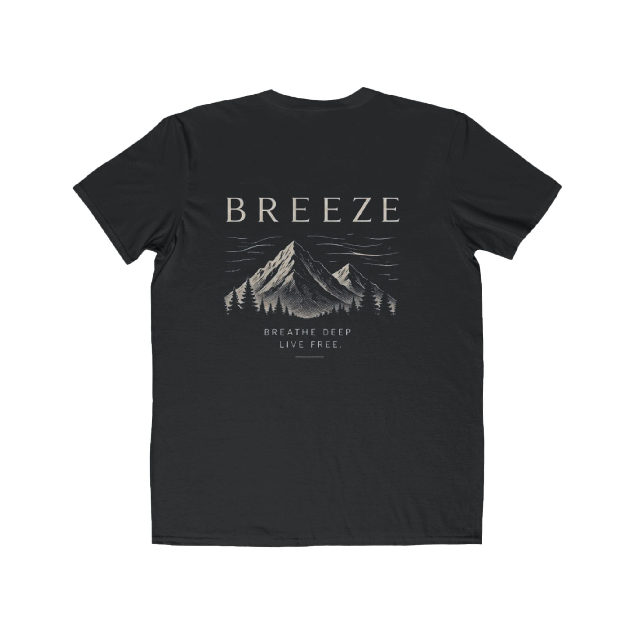 Breeze Mountain Tee — Mens Adventure Graphic T‑Shirt (“BREEZE”)