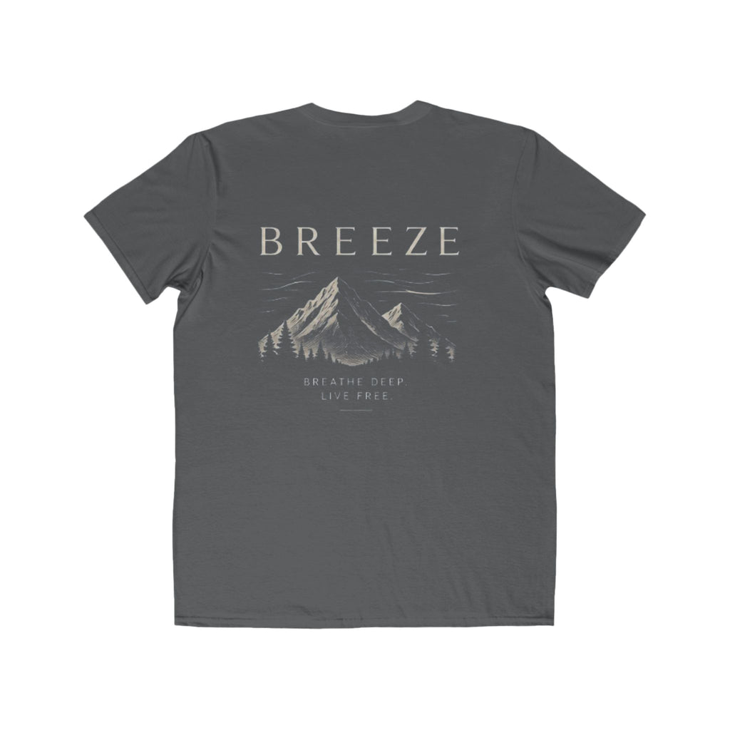 Breeze Mountain Tee — Mens Adventure Graphic T‑Shirt (“BREEZE”)